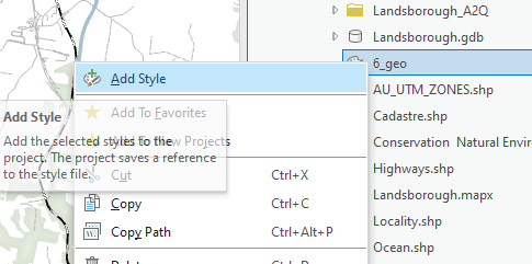 Add GPL style to ArcGIS Pro