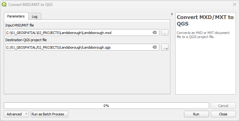 Covert ArcMap to QGIS 